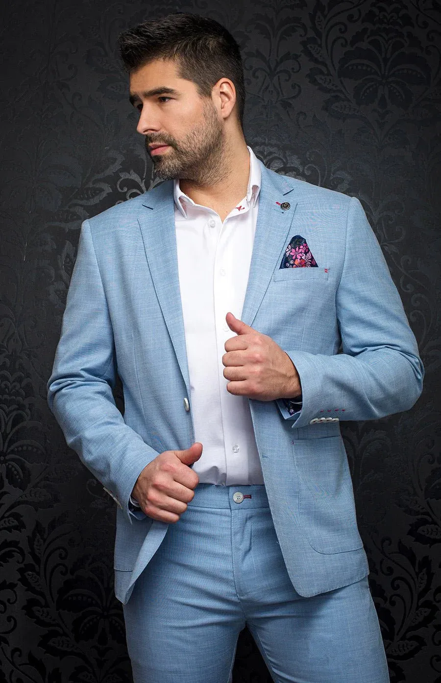 Au Noir Craig Blazer in Light Blue SS23