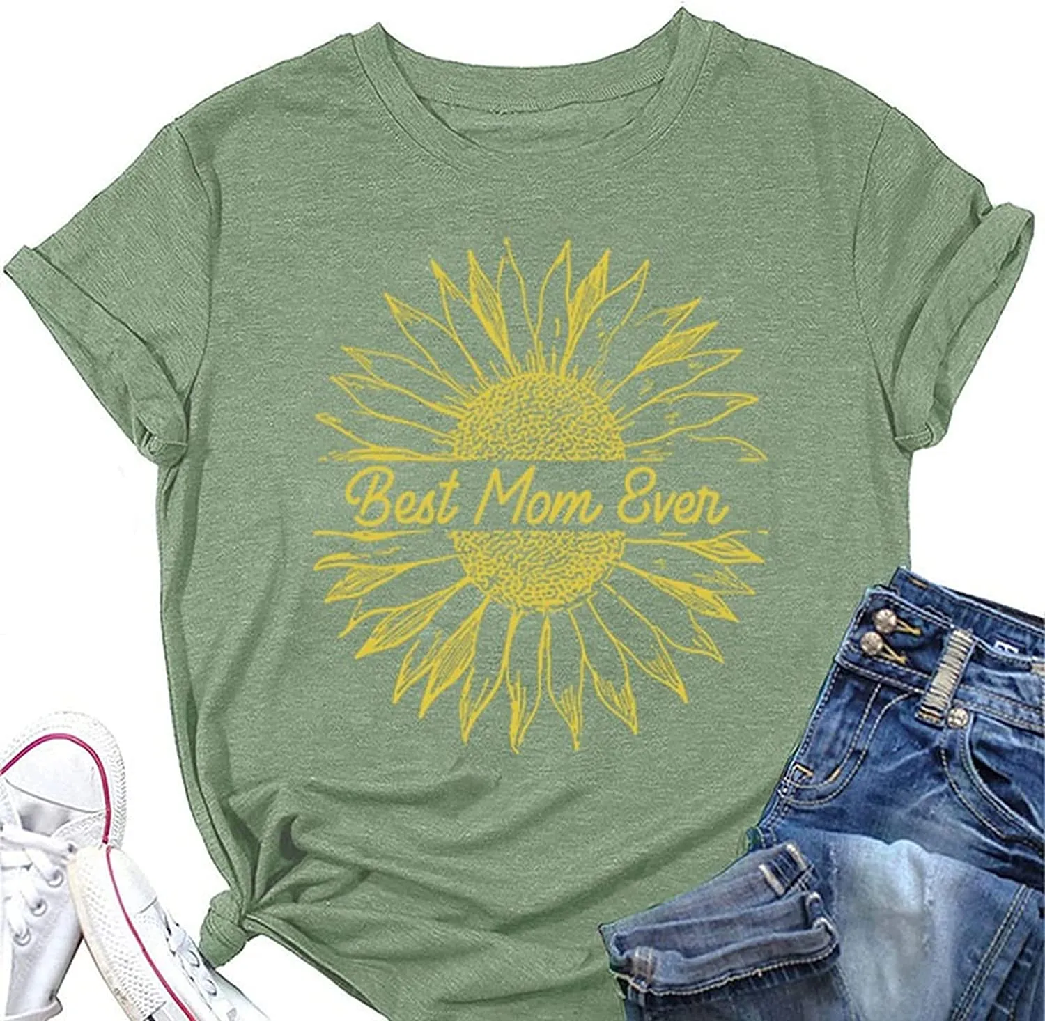 Best Mom Ever T-Shirt Women Graphic Tees