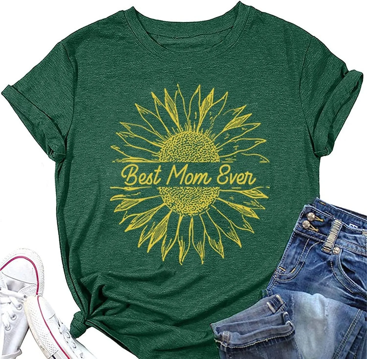 Best Mom Ever T-Shirt Women Graphic Tees