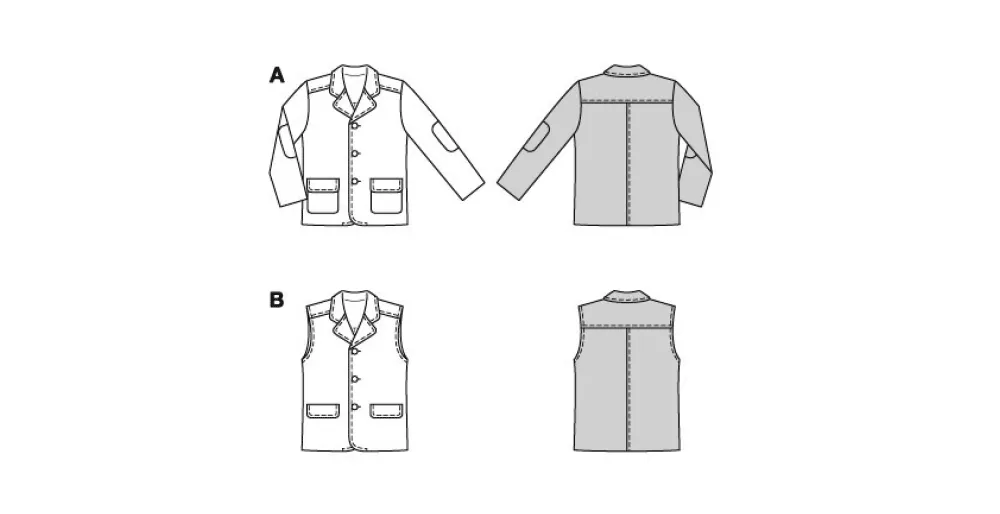 Burda Sewing Pattern 9234 Children's Jacket and Waistcoat