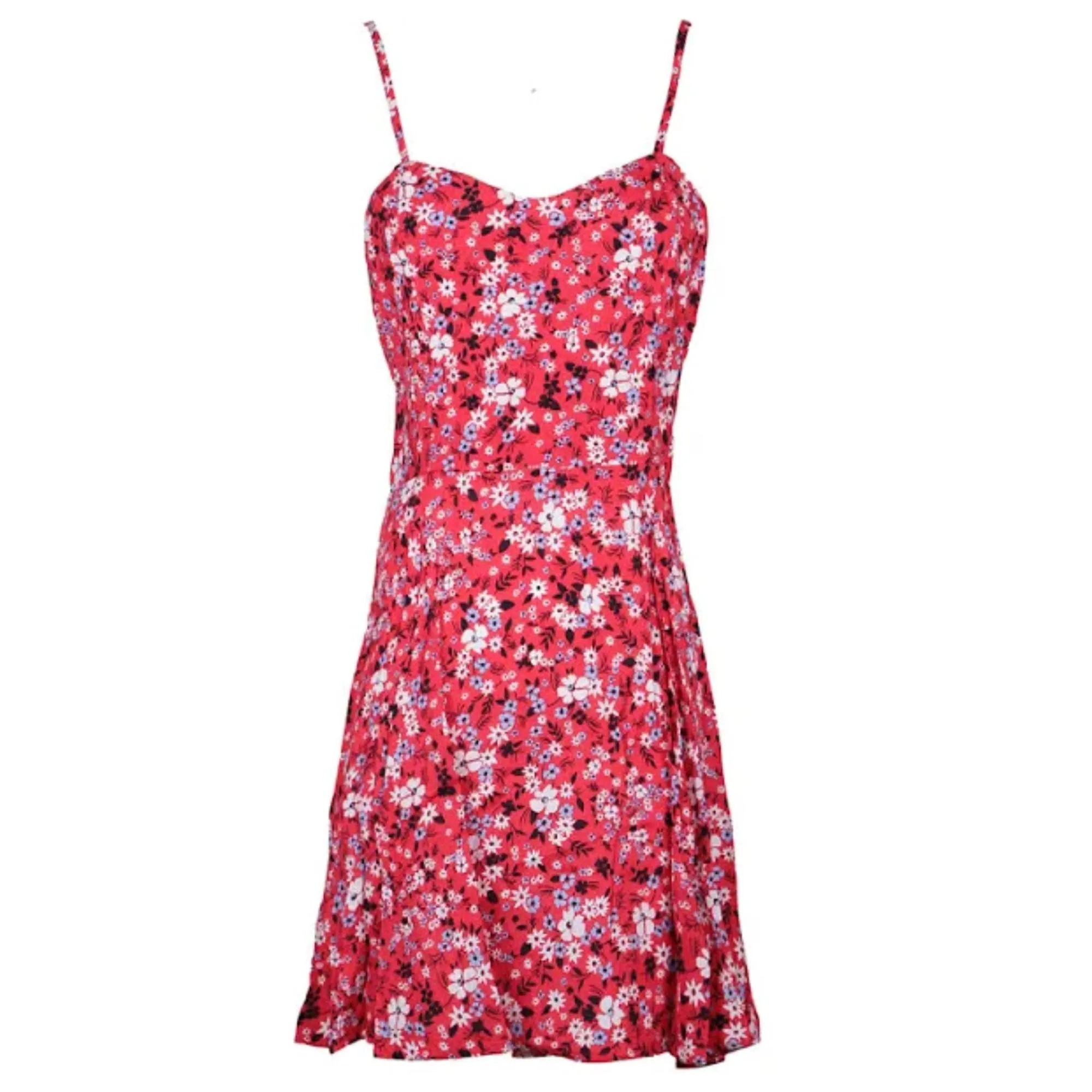 Calvin Klein Jeans Women's Floral Print Adjustable Strap Skater Mini Dress