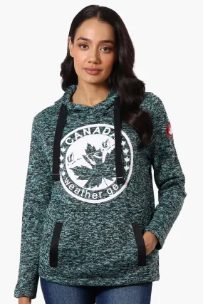 Canada Weather Gear Chest Logo Fleece Hoodie - Teal