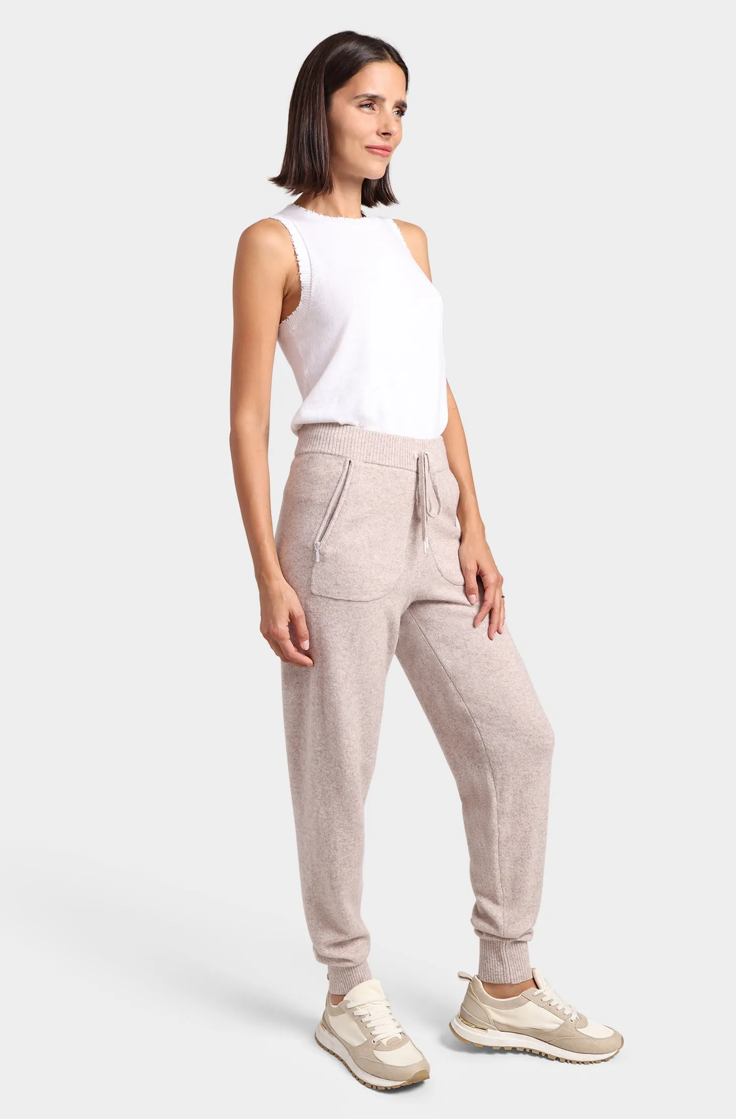 Cashmere Relaxed Joggers with Pockets