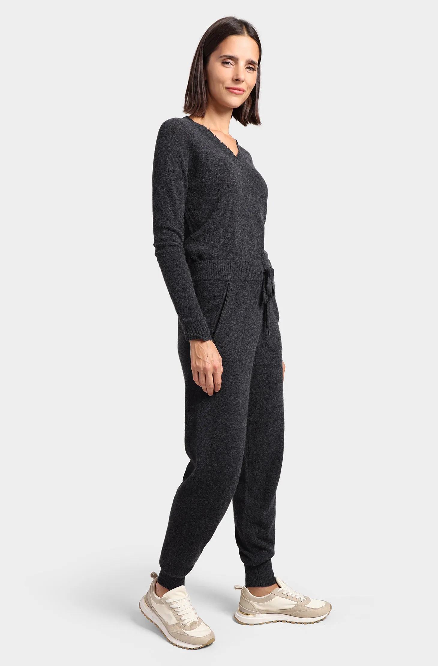 Cashmere Relaxed Joggers with Pockets