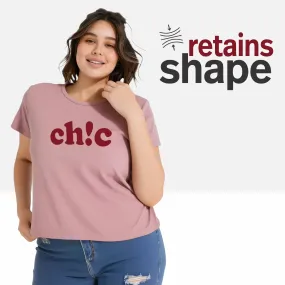 Chic Women Plus Size T-shirt