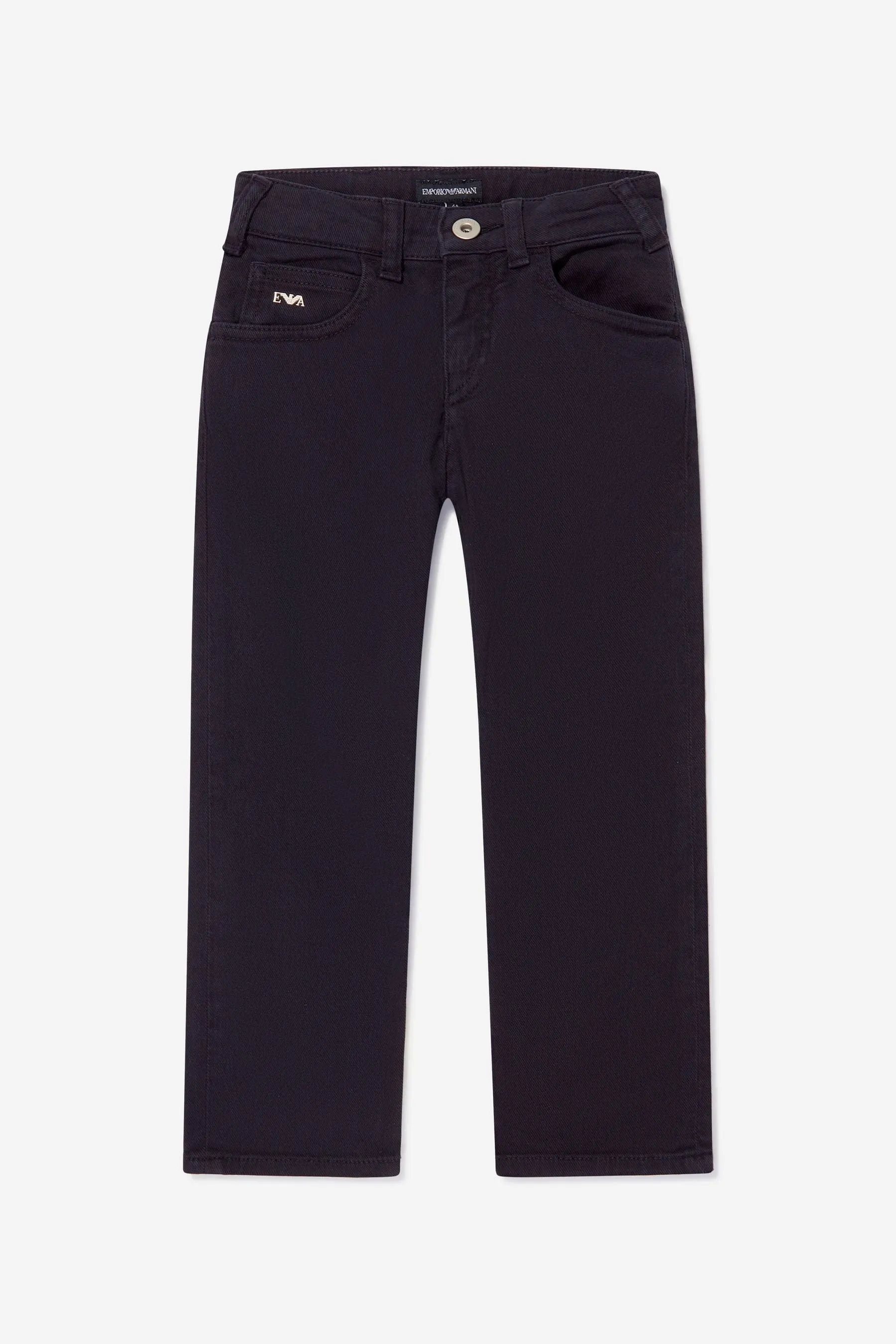 Emporio Armani Boys Cotton Logo Trousers