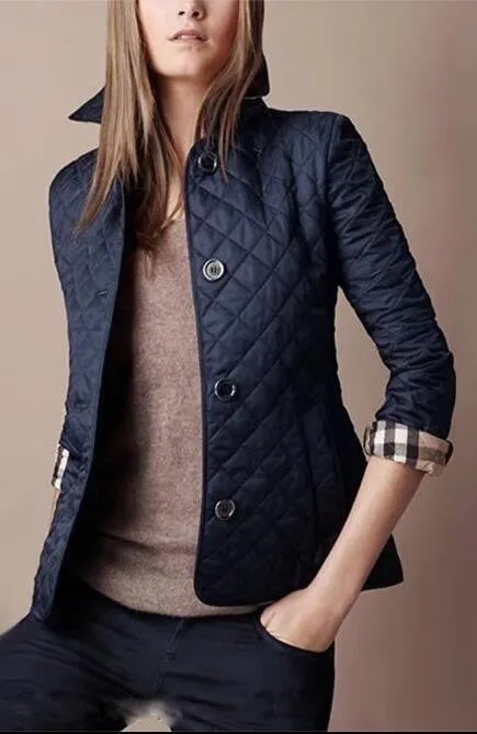 Fashionable Elegant Lapel Cotton-padded Jacket