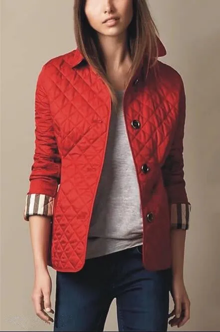 Fashionable Elegant Lapel Cotton-padded Jacket