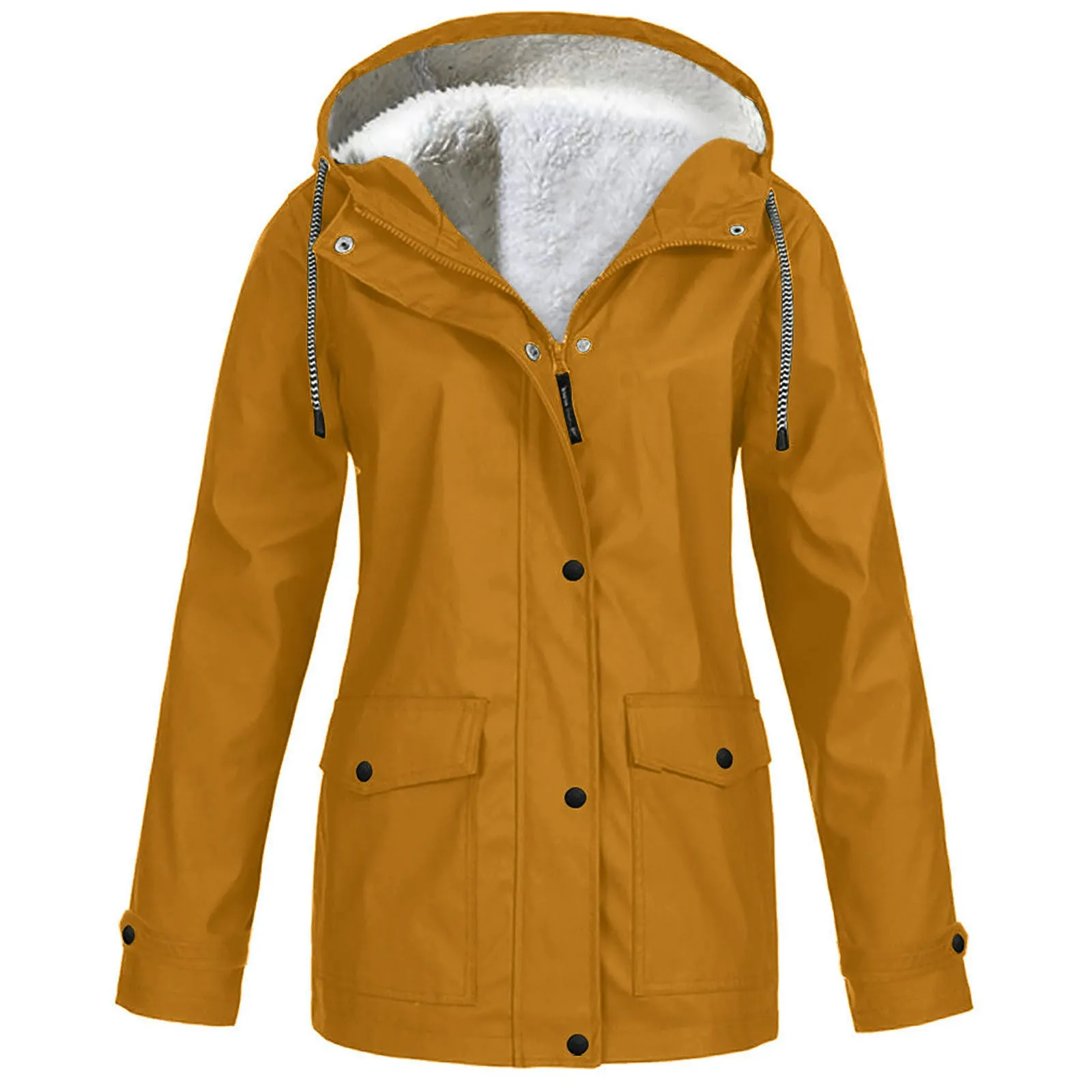 Fleece Jacket Outdoor Mountaineering Hooded Coat Winter Outwear