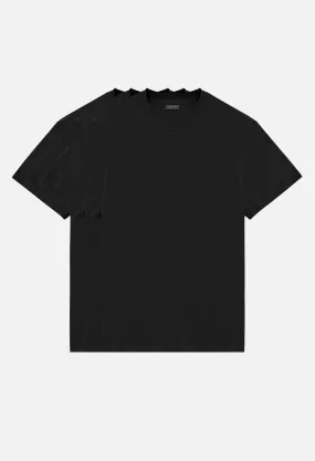 Foundation 3 Pack Tees / Black