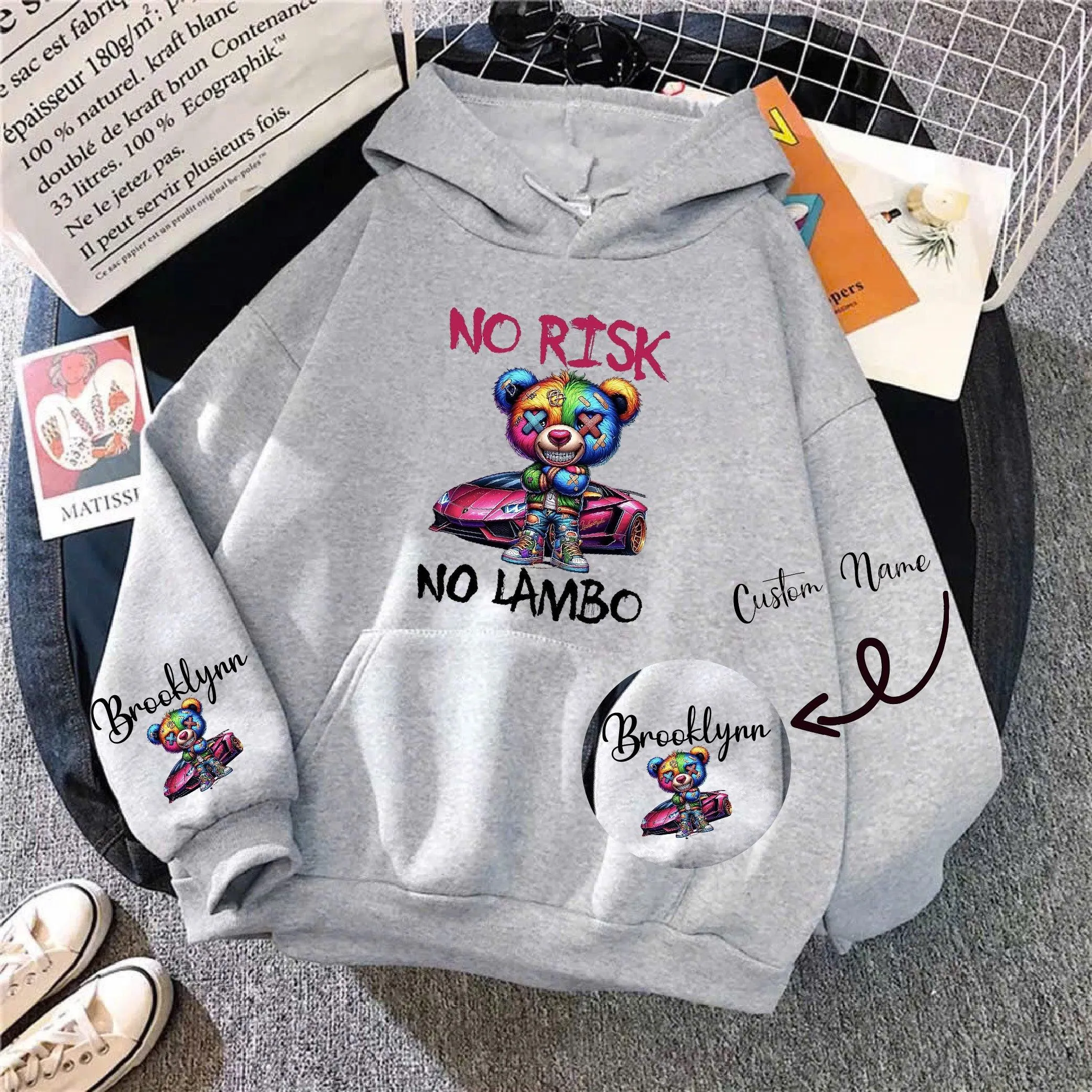 High-Quality Custom Hoodie Printing Available in 10 Colors