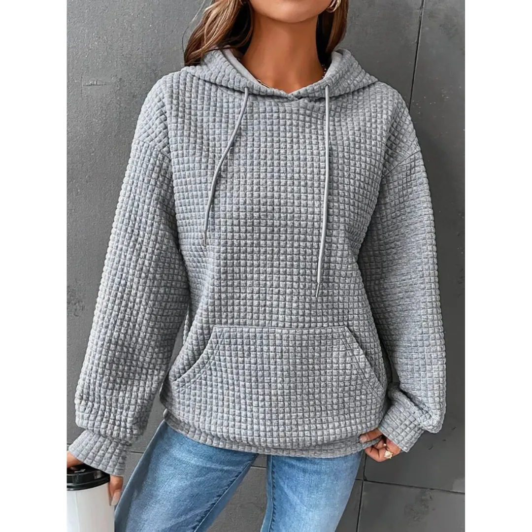 Ivyshape | Comfortable Knitted Hoodie for Women