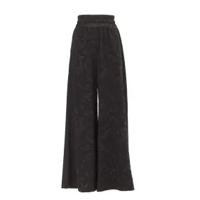 Jacquard Palazzo Pants Black