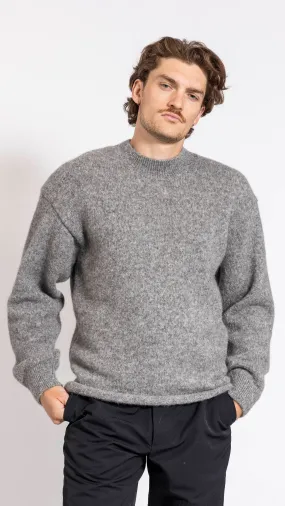 JACQUEMUS GRAY "LE PULL JACQUEMUS" SWEATER