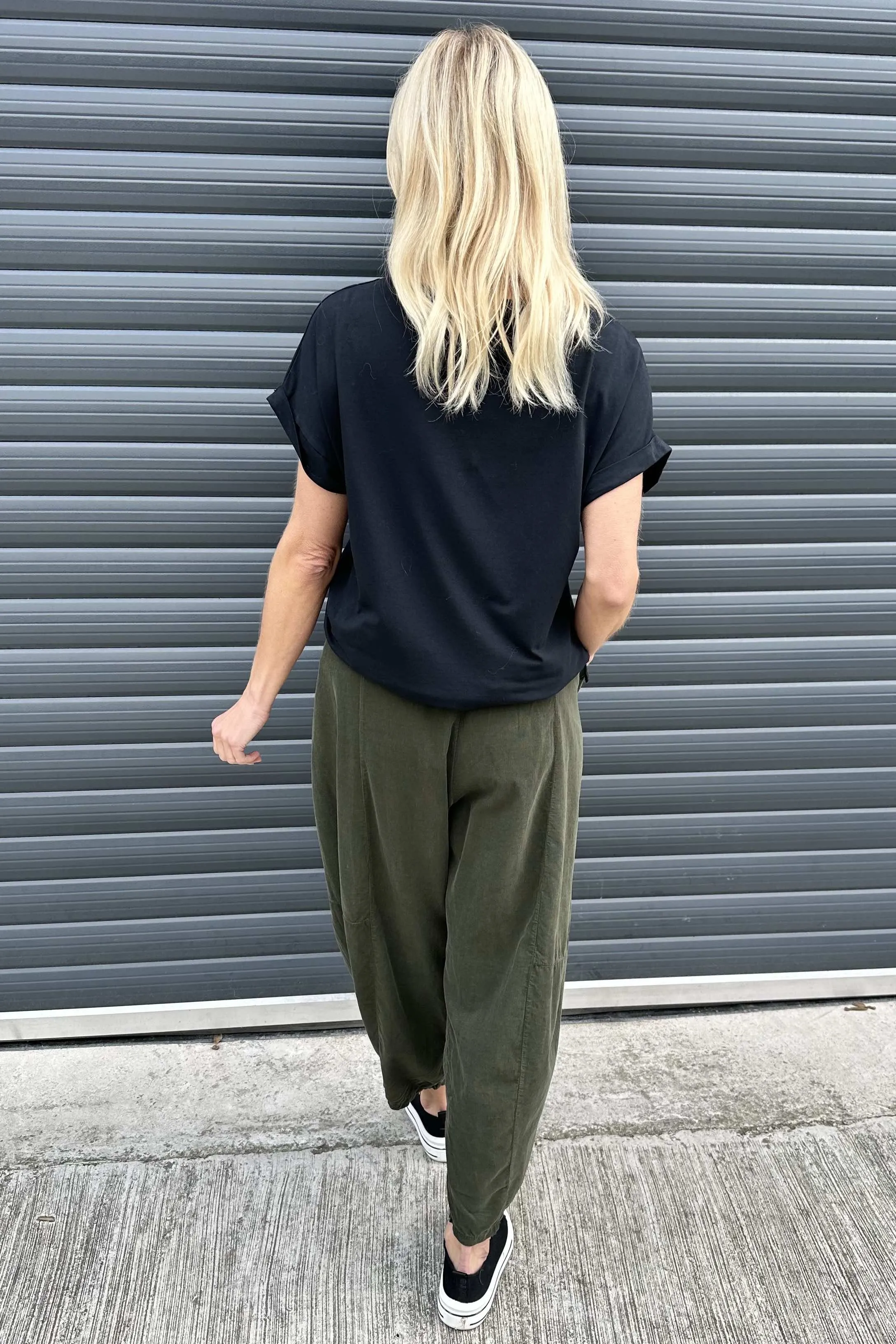 Kimberly Needlecord Trousers Khaki