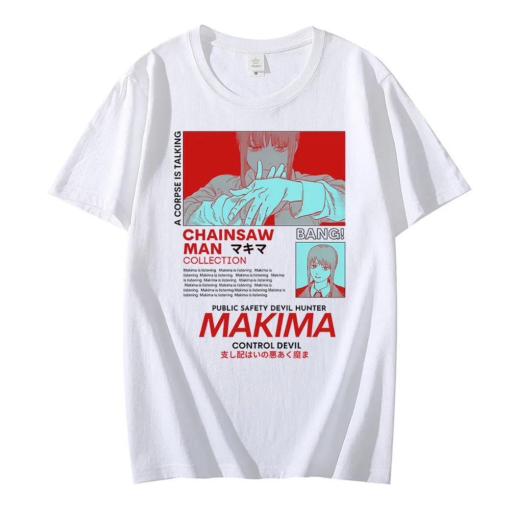 Makima T Shirt Chainsaw Man (Colors Available)