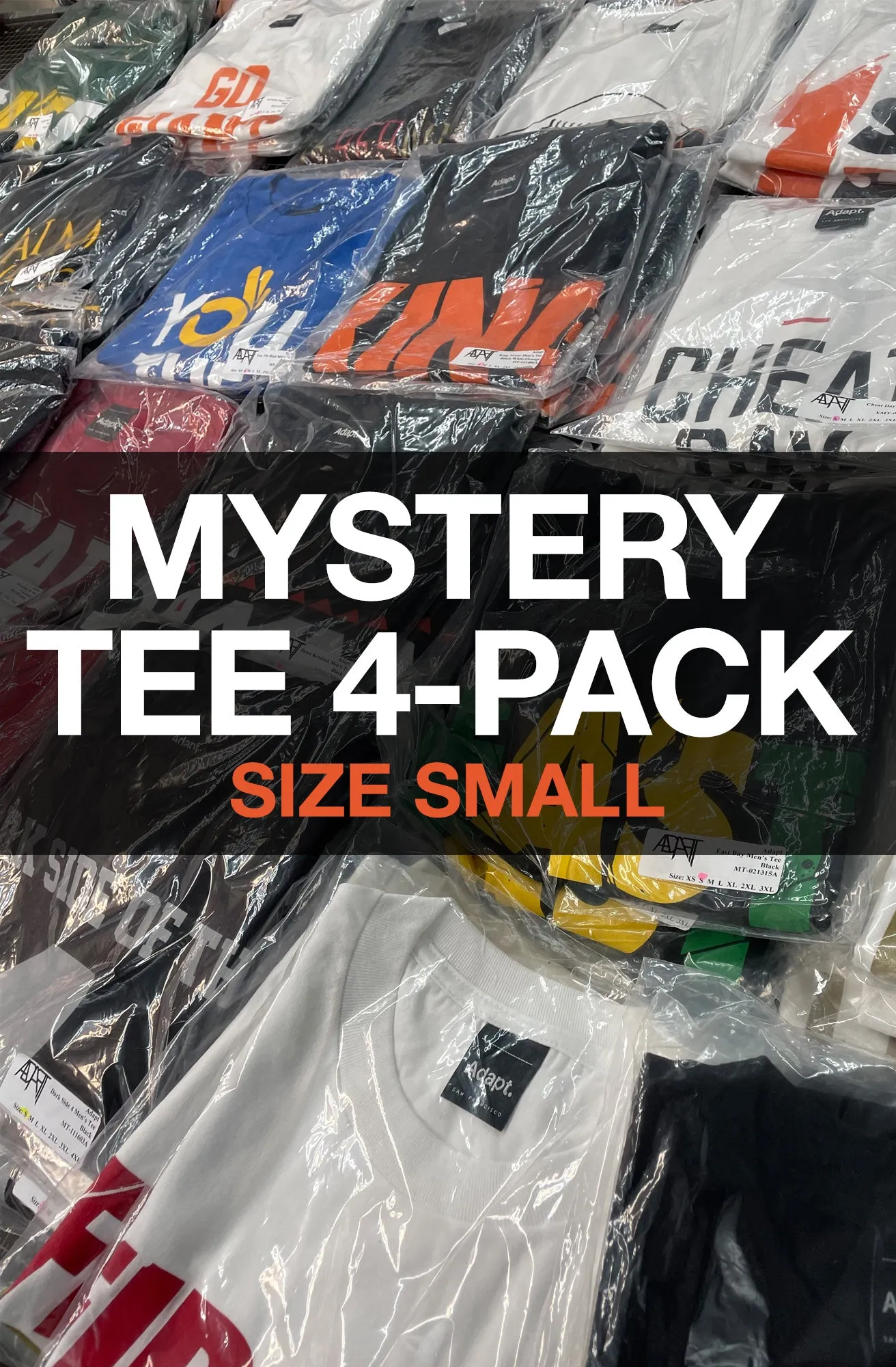 Mystery Tee 4-Pack - Small (Men's Tees)