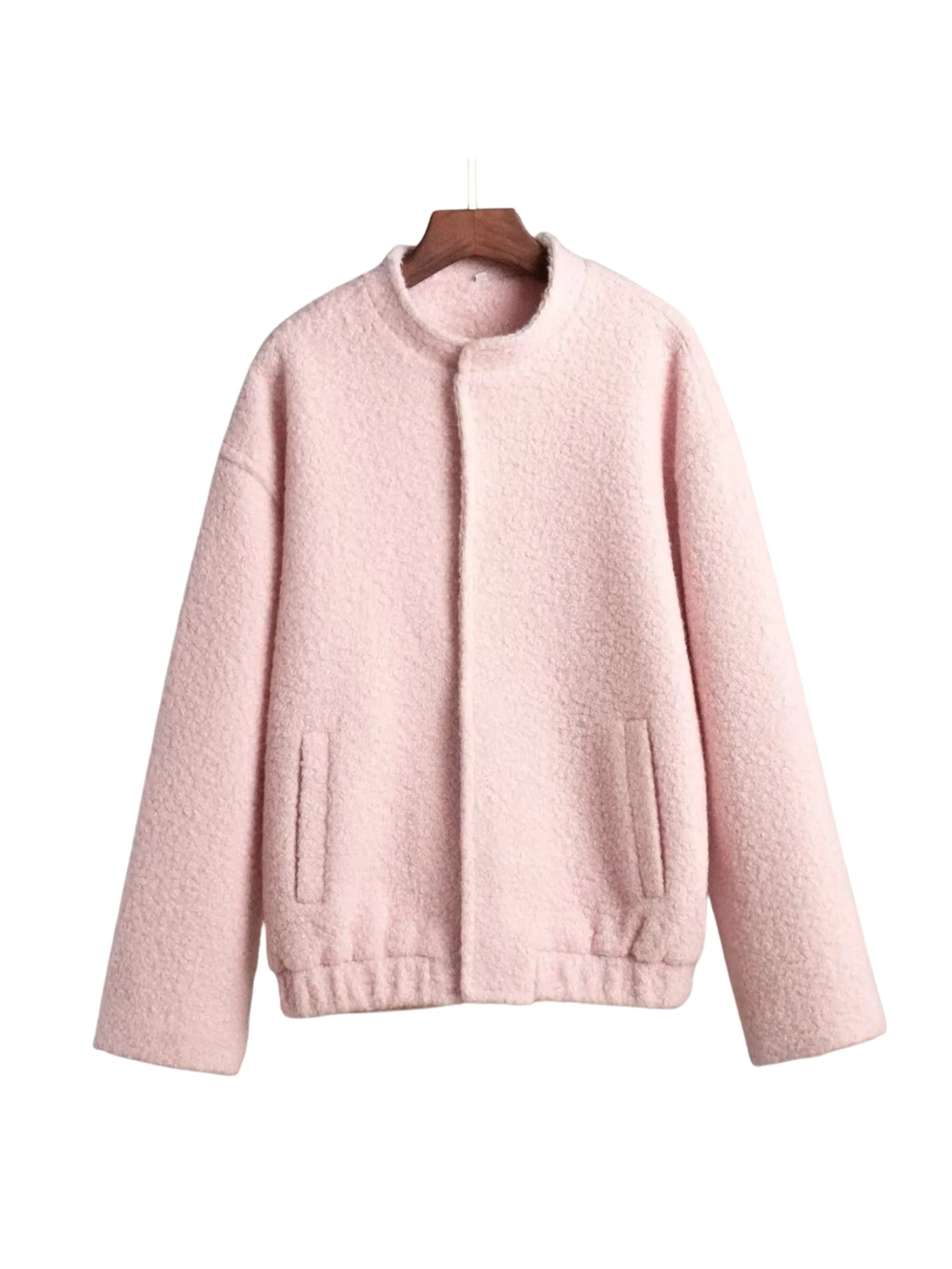 Nathaly Soft Pink Bouclé Jacket