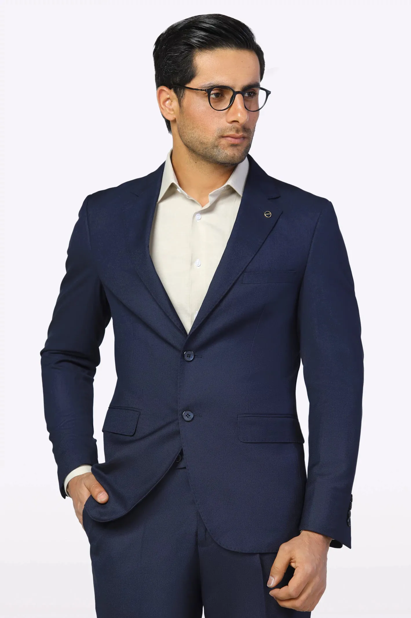 Navy Blue Formal 2PC Suit