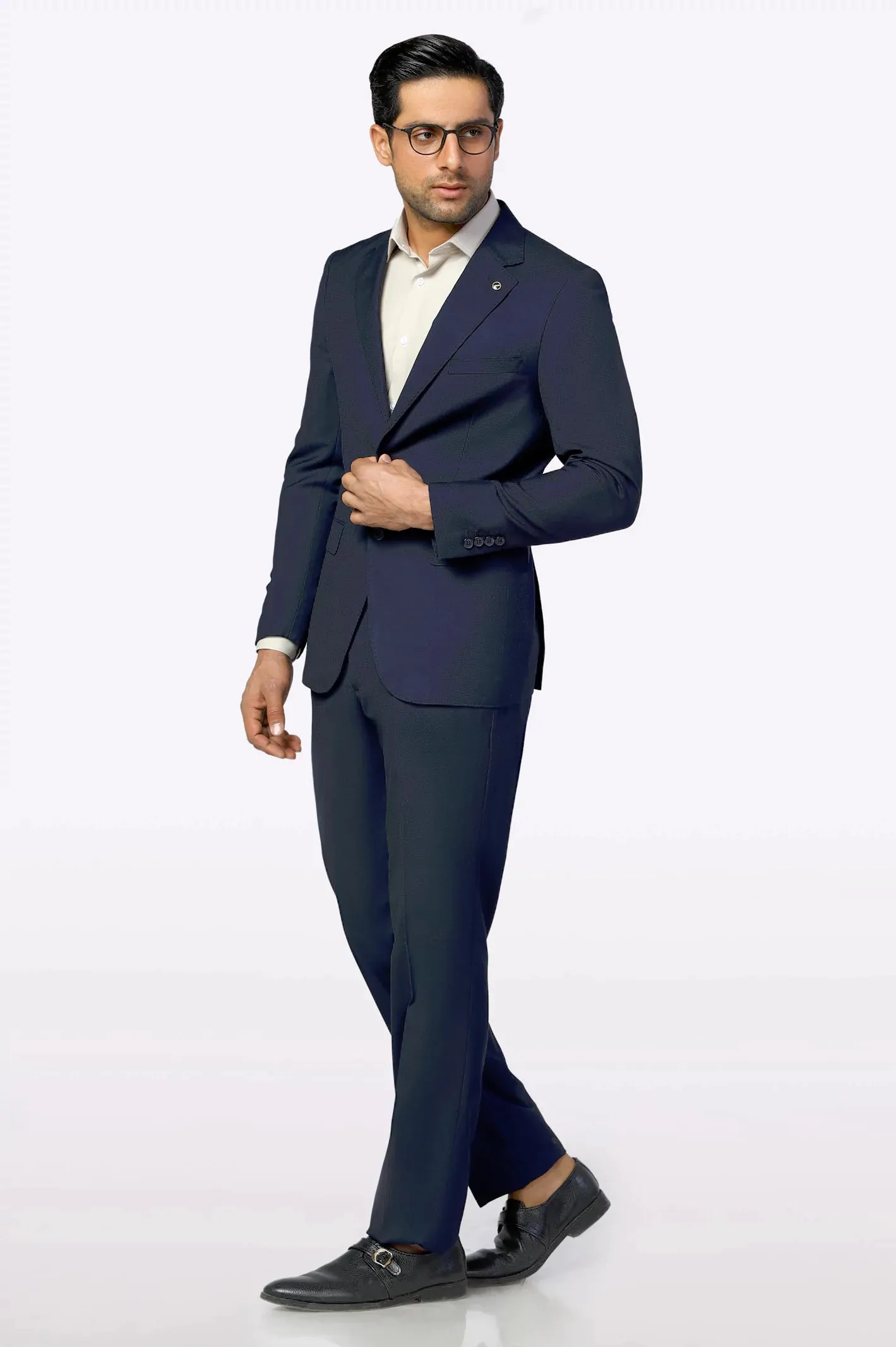 Navy Blue Formal 2PC Suit