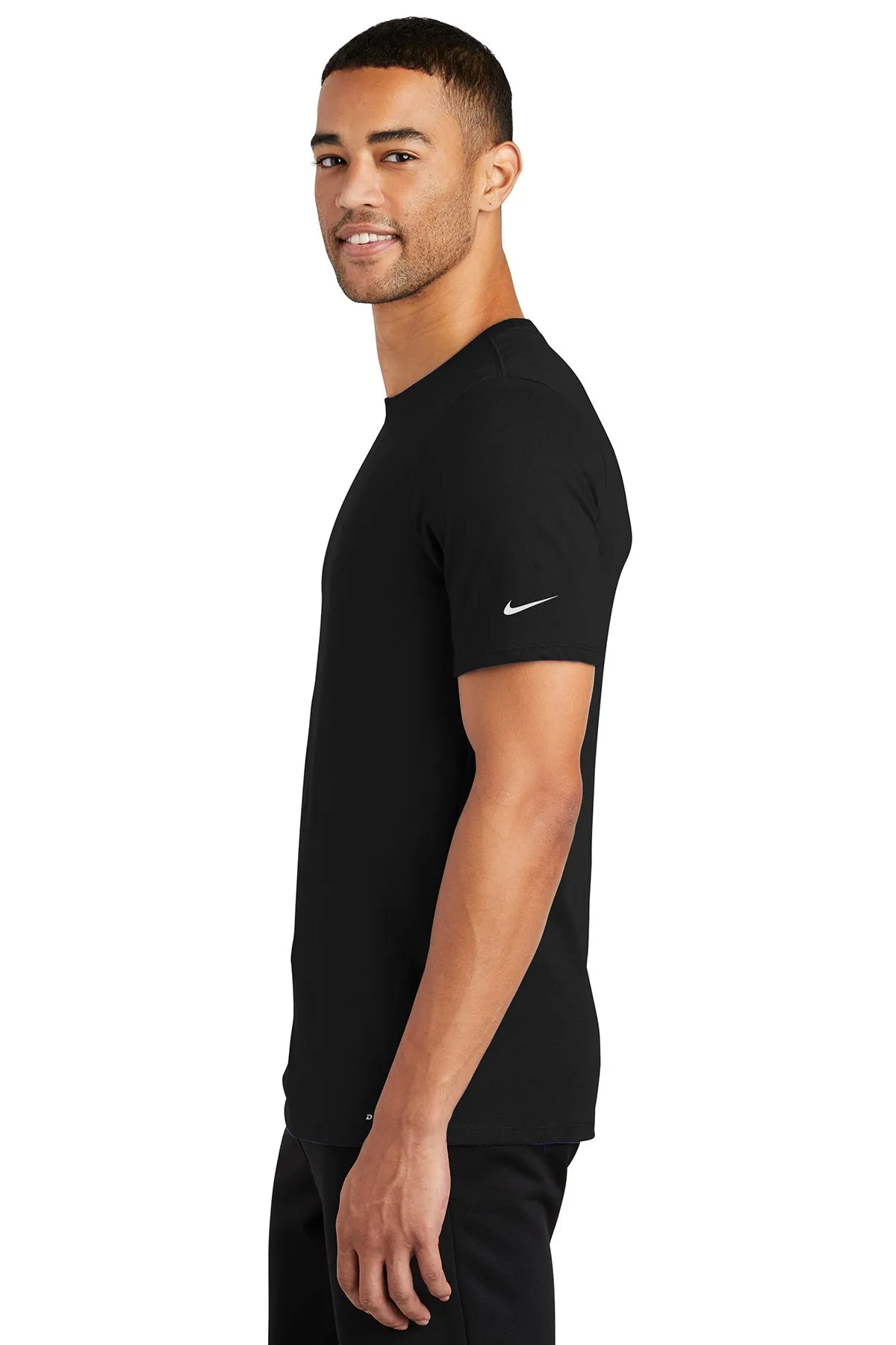 Nike DriFIT Cotton Poly Custom Tees, Black