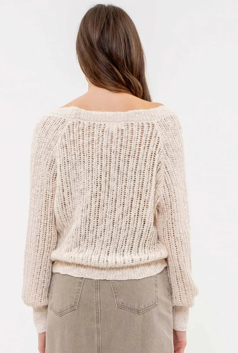 Oatmeal Relaxed Cardigan