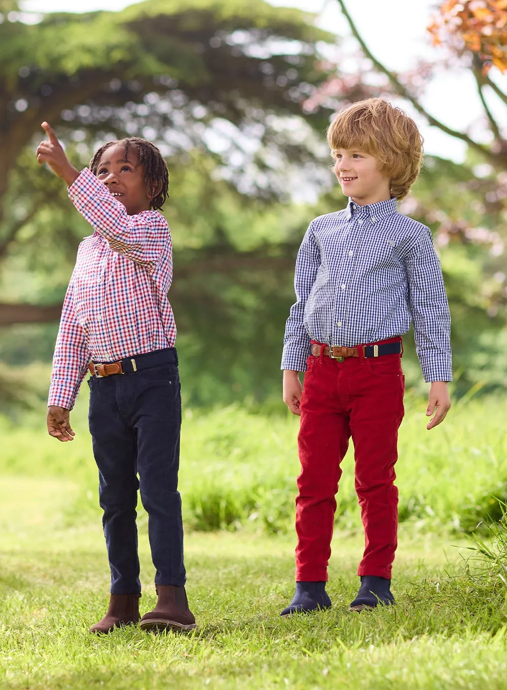 Oliver Shirt in Red/Blue Gingham