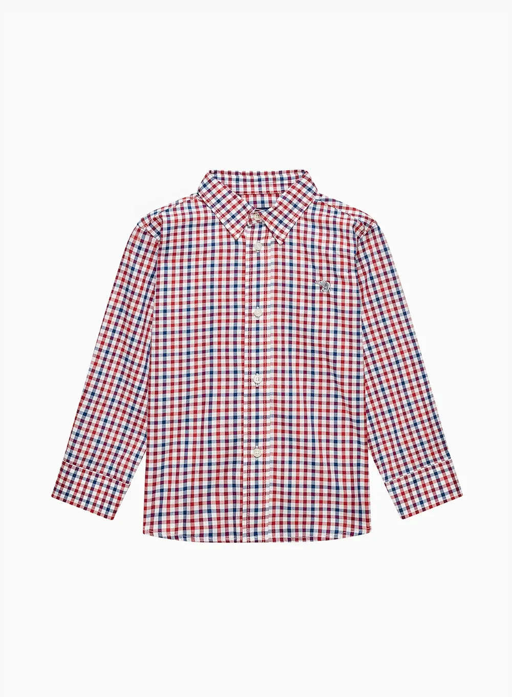 Oliver Shirt in Red/Blue Gingham