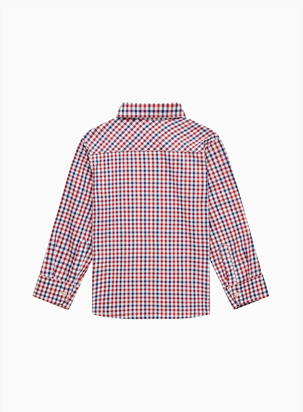 Oliver Shirt in Red/Blue Gingham