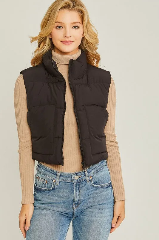 Puffer Vest With Pockets