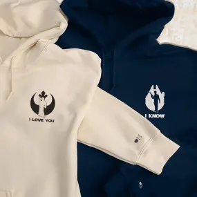 "I Love You, I Know" Matching Couple Hoodies – Perfect Partner Gift