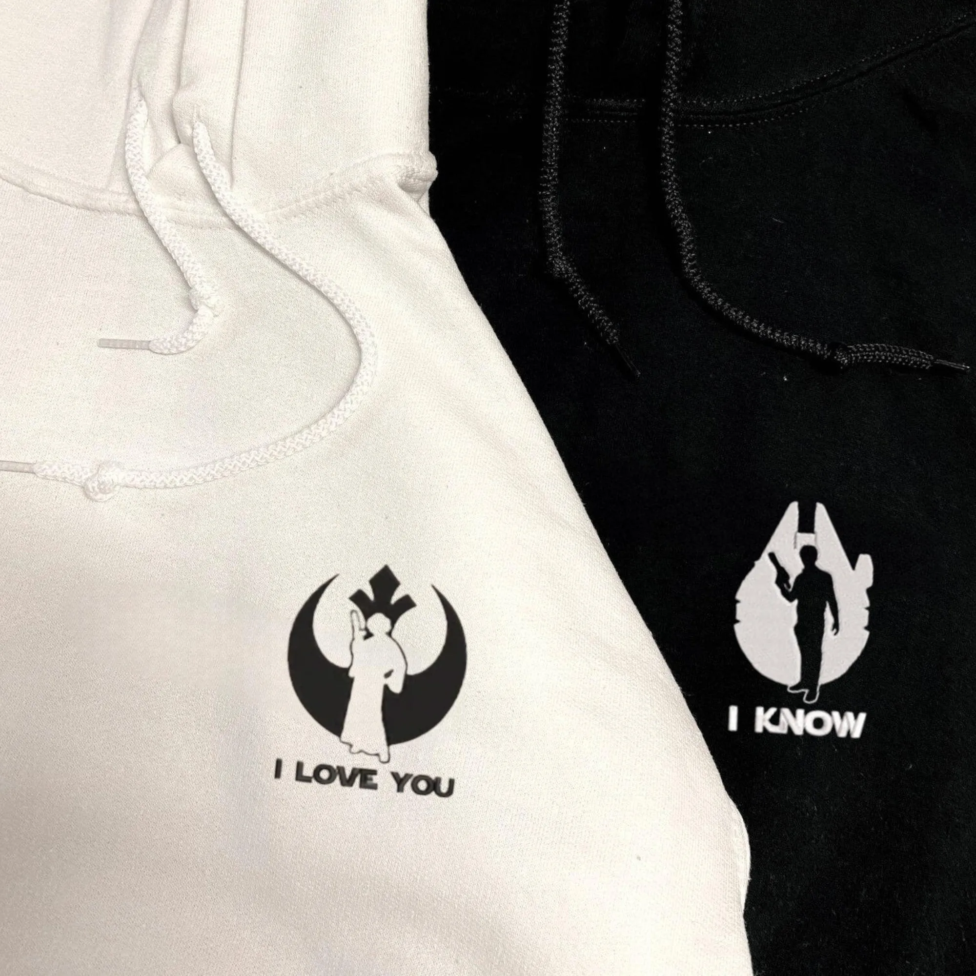 "I Love You, I Know" Matching Couple Hoodies – Perfect Partner Gift