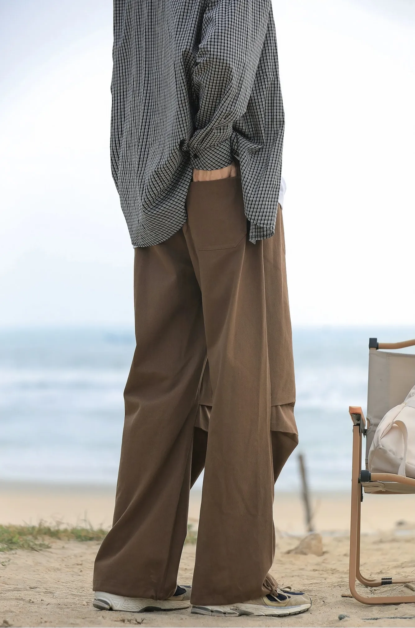 Relaxed Fit Straight Trousers