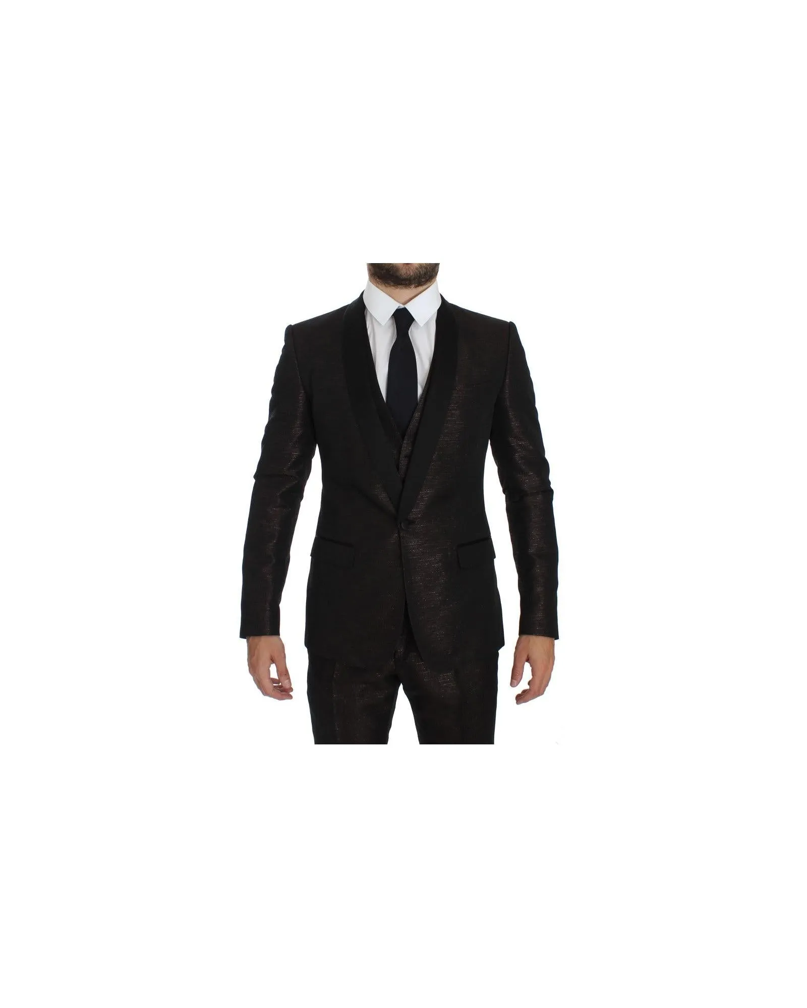 Shiny 3 Piece Slim Suit Tuxedo