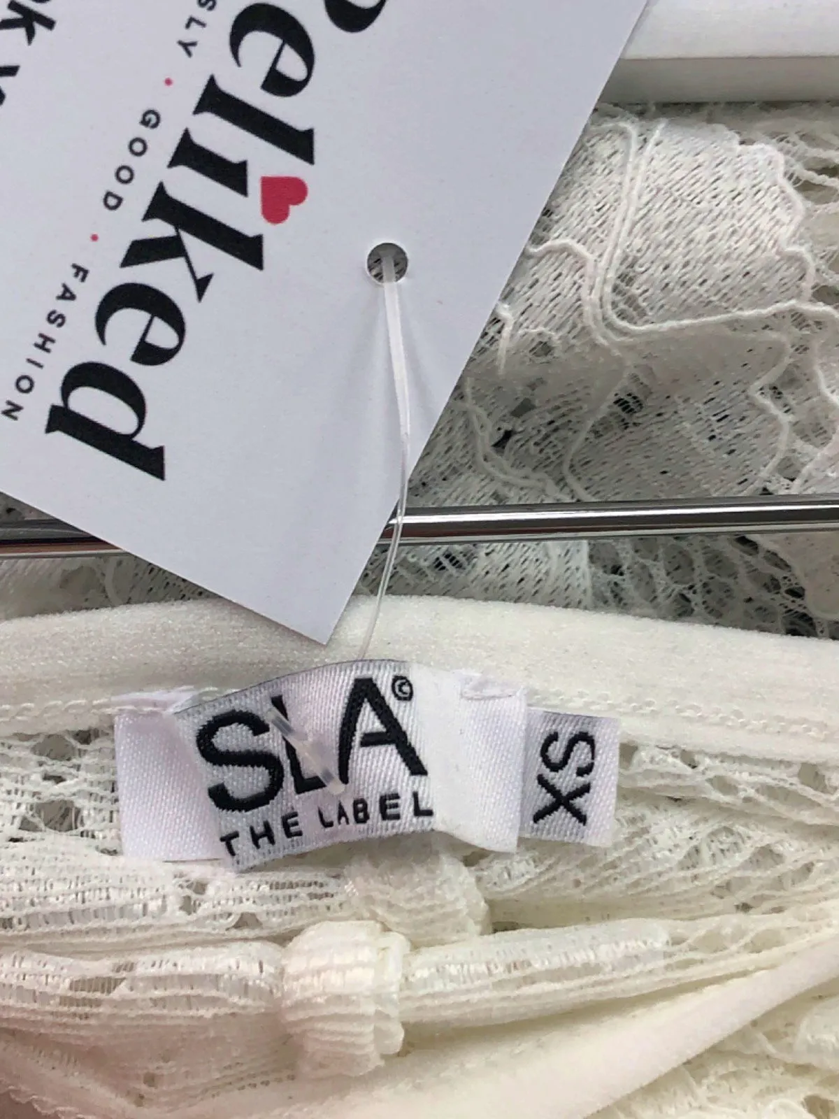 SLA The Label White Lace Trousers UK XS