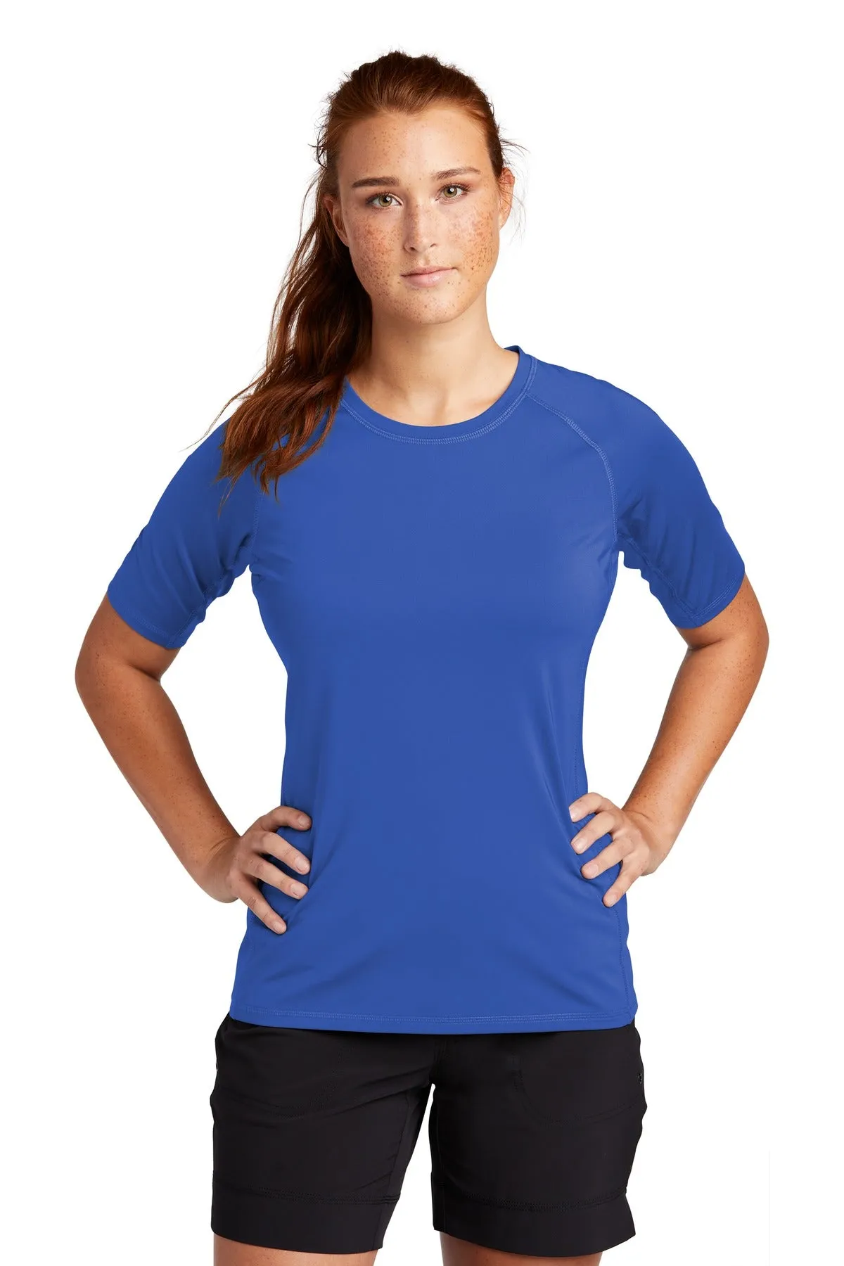 Sport-Tek Ladies Rashguard Tee. LST470