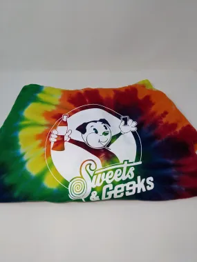 Sweets & Geeks Tie-Dye Rainbow Hoodie (2XL)