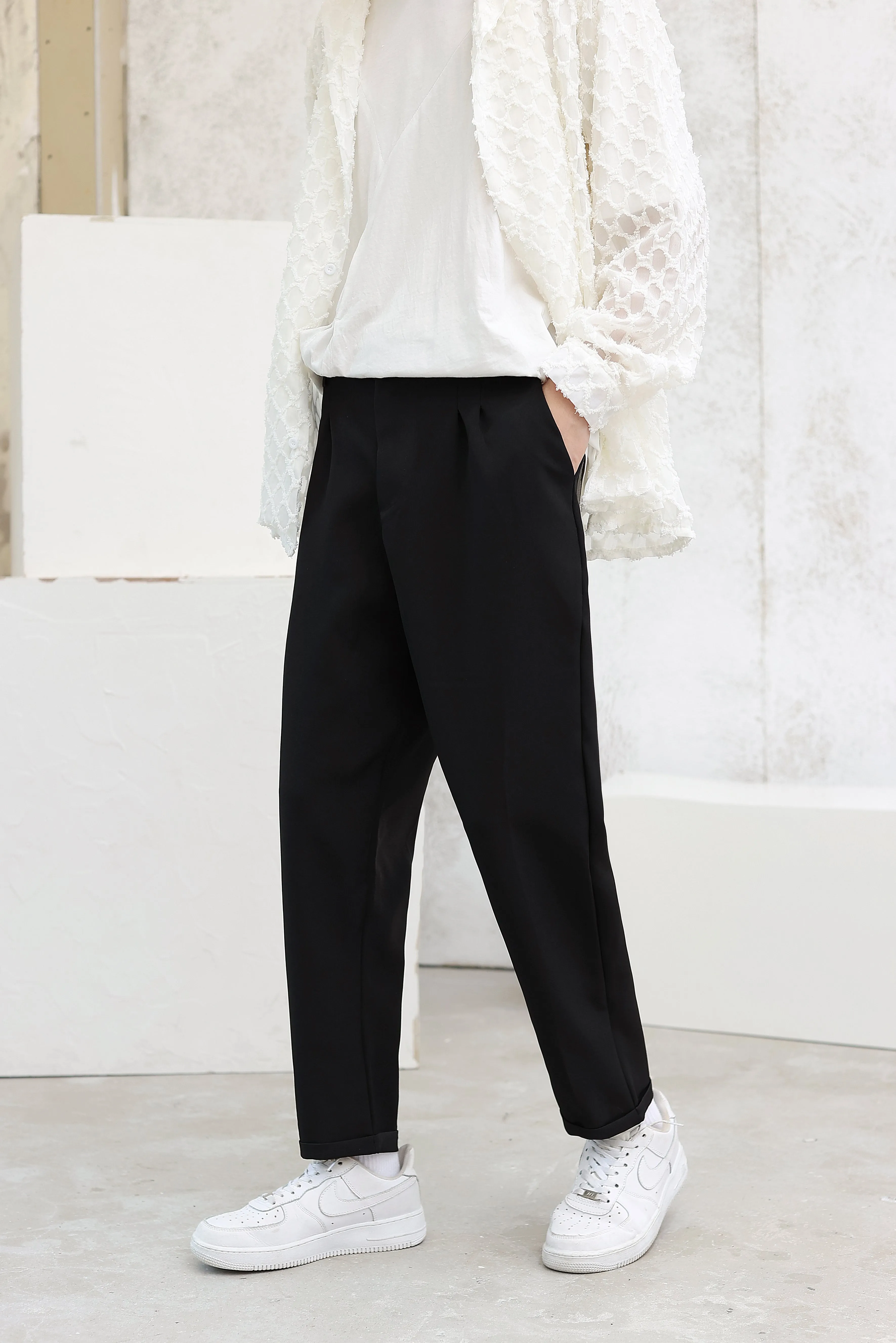 Tapered Suit Trousers