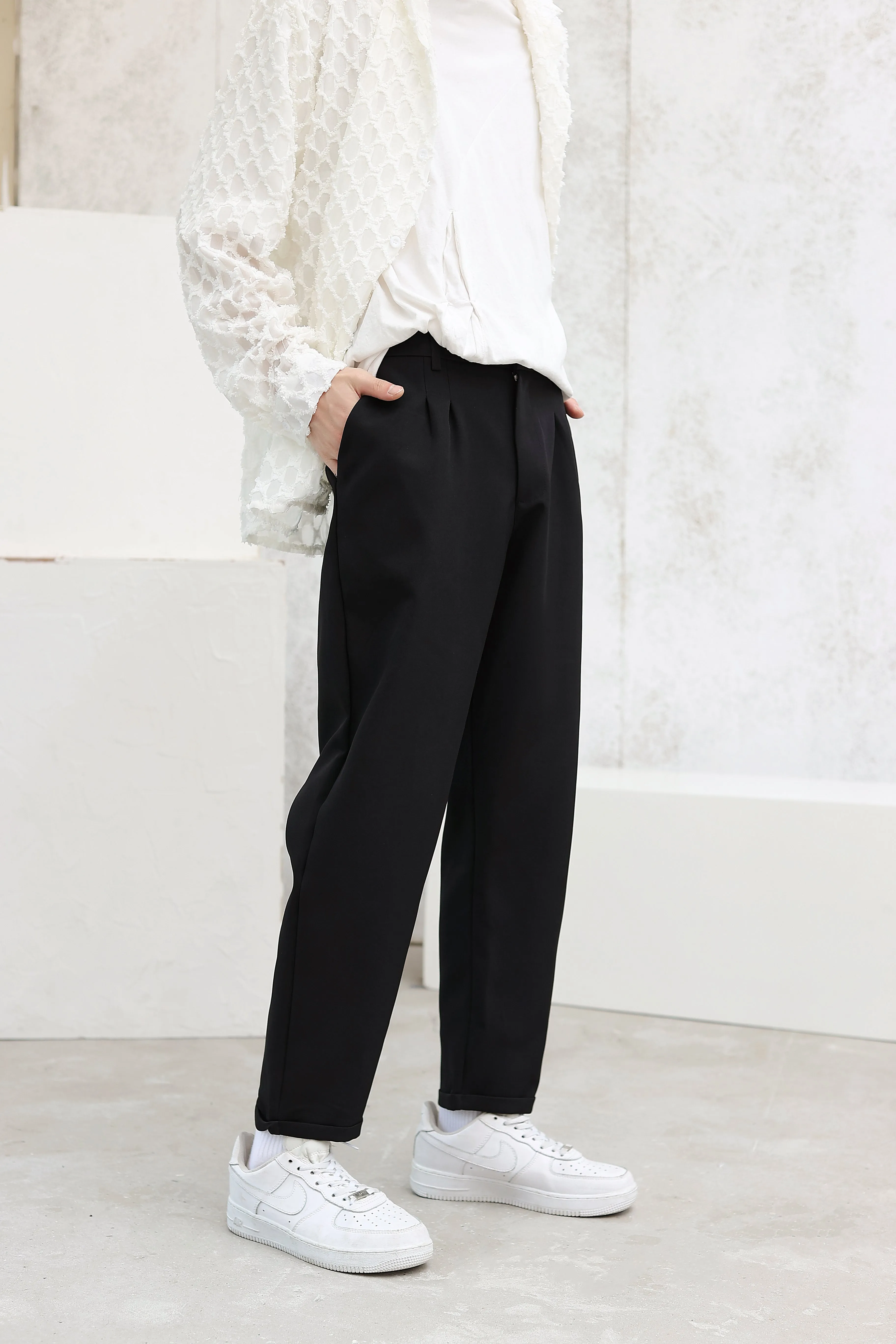 Tapered Suit Trousers