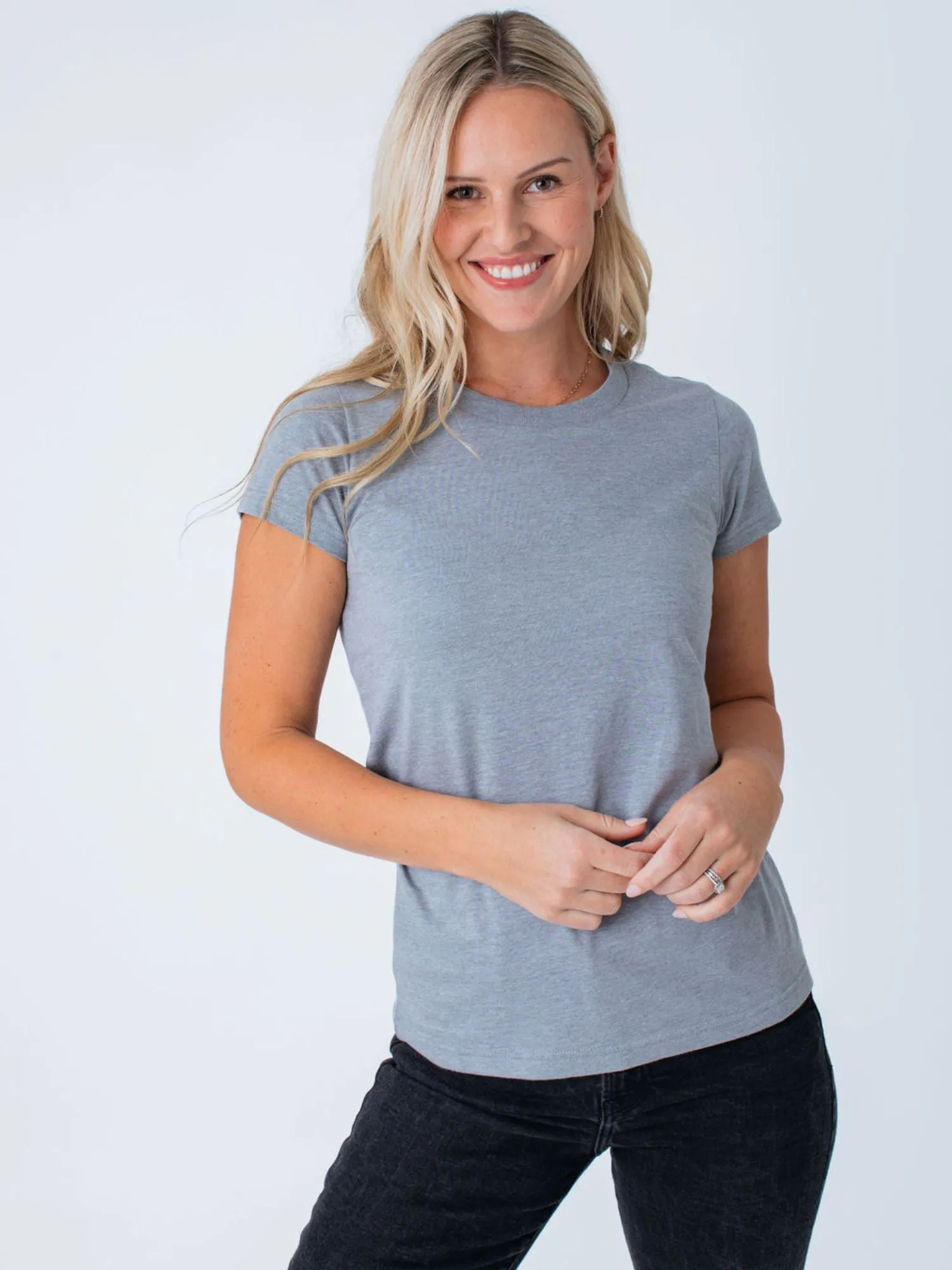 Women's Heather Grey Crew Neck