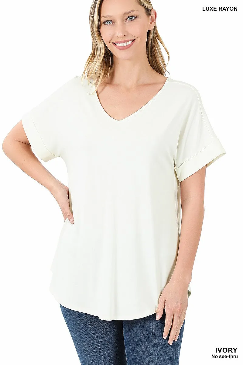 Womens White Tee | Bella Chic Tops